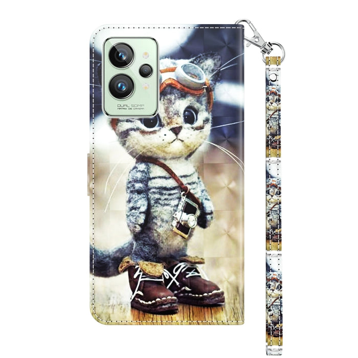 Estuche para teléfono de cuero pintado en 3D, For Realme GT2 Pro, For Sony Xperia 5 IV, For Motorola Moto E22, For Honor X8 4G, For Honor 50