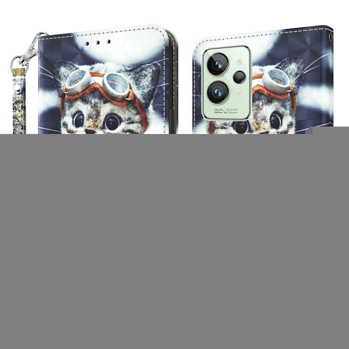 Estuche para teléfono de cuero pintado en 3D, For Realme GT2 Pro, For Sony Xperia 5 IV, For Motorola Moto E22, For Honor X8 4G, For Honor 50