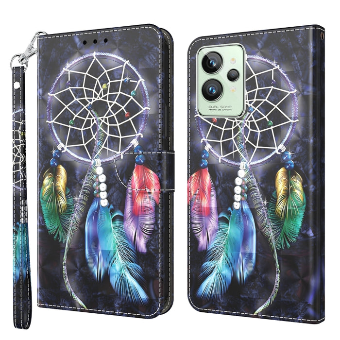 Estuche para teléfono de cuero pintado en 3D, For Realme GT2 Pro, For Sony Xperia 5 IV, For Motorola Moto E22, For Honor X8 4G, For Honor 50