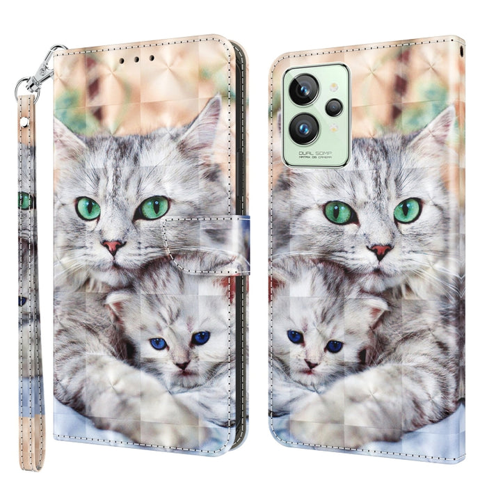 Estuche para teléfono de cuero pintado en 3D, For Realme GT2 Pro, For Sony Xperia 5 IV, For Motorola Moto E22, For Honor X8 4G, For Honor 50
