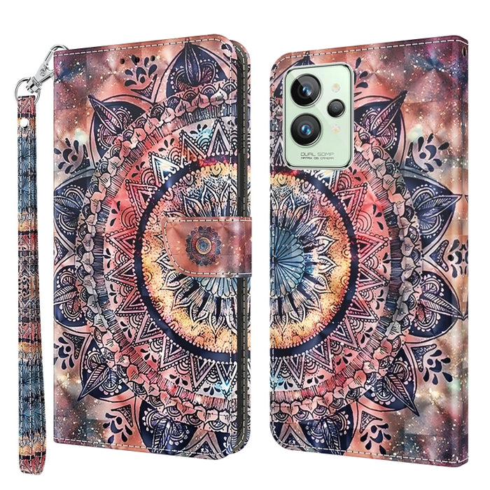 Estuche para teléfono de cuero pintado en 3D, For Realme GT2 Pro, For Sony Xperia 5 IV, For Motorola Moto E22, For Honor X8 4G, For Honor 50