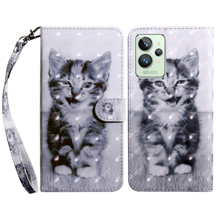 Estuche para teléfono de cuero pintado en 3D, For Realme GT2 Pro, For Sony Xperia 5 IV, For Motorola Moto E22, For Honor X8 4G, For Honor 50