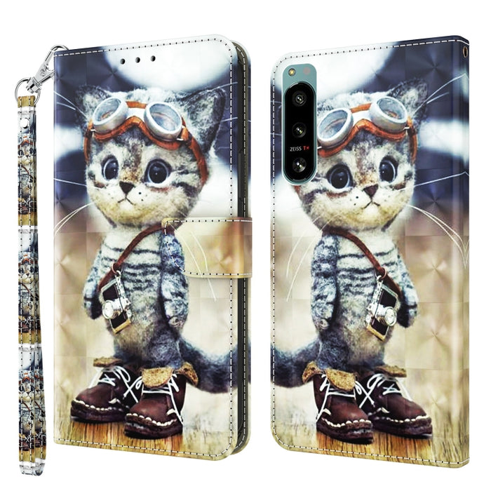 Estuche para teléfono de cuero pintado en 3D, For Realme GT2 Pro, For Sony Xperia 5 IV, For Motorola Moto E22, For Honor X8 4G, For Honor 50
