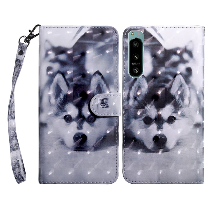 Estuche para teléfono de cuero pintado en 3D, For Realme GT2 Pro, For Sony Xperia 5 IV, For Motorola Moto E22, For Honor X8 4G, For Honor 50
