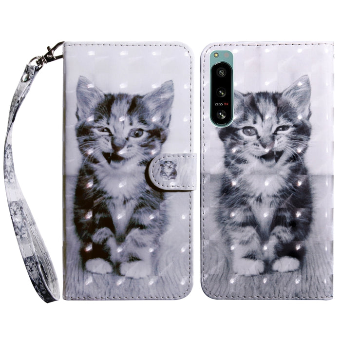 Estuche para teléfono de cuero pintado en 3D, For Realme GT2 Pro, For Sony Xperia 5 IV, For Motorola Moto E22, For Honor X8 4G, For Honor 50