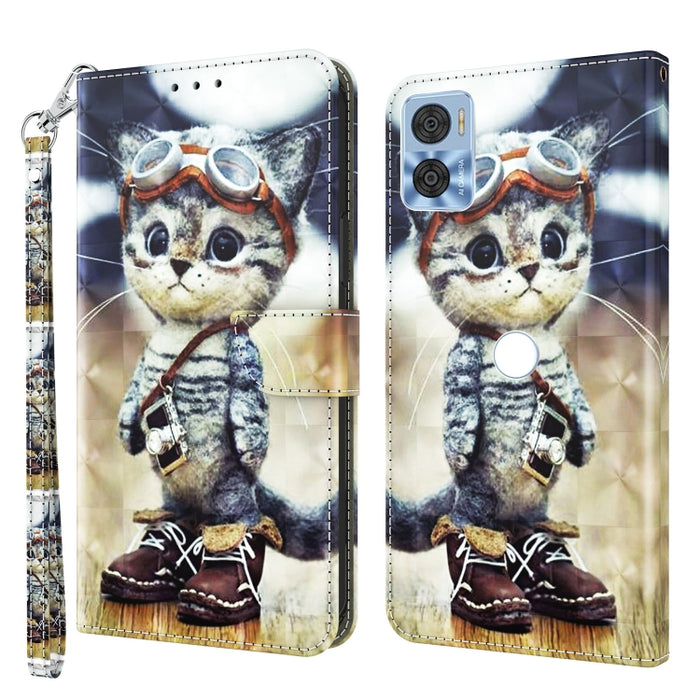 Estuche para teléfono de cuero pintado en 3D, For Realme GT2 Pro, For Sony Xperia 5 IV, For Motorola Moto E22, For Honor X8 4G, For Honor 50