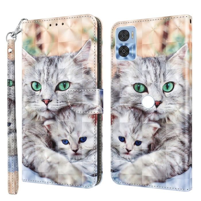 Estuche para teléfono de cuero pintado en 3D, For Realme GT2 Pro, For Sony Xperia 5 IV, For Motorola Moto E22, For Honor X8 4G, For Honor 50