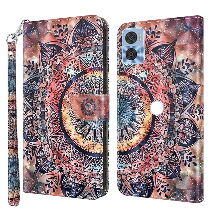 Estuche para teléfono de cuero pintado en 3D, For Realme GT2 Pro, For Sony Xperia 5 IV, For Motorola Moto E22, For Honor X8 4G, For Honor 50