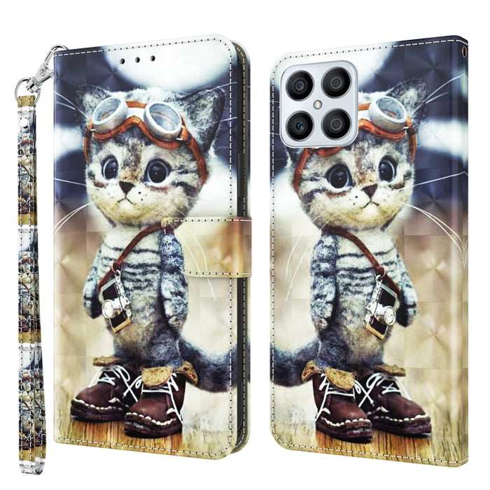 Estuche para teléfono de cuero pintado en 3D, For Realme GT2 Pro, For Sony Xperia 5 IV, For Motorola Moto E22, For Honor X8 4G, For Honor 50