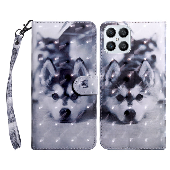 Estuche para teléfono de cuero pintado en 3D, For Realme GT2 Pro, For Sony Xperia 5 IV, For Motorola Moto E22, For Honor X8 4G, For Honor 50
