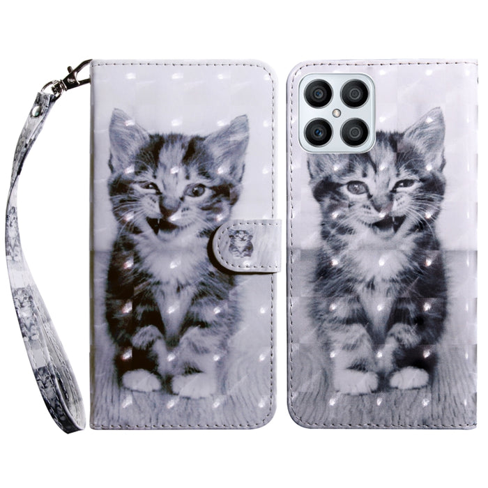 Estuche para teléfono de cuero pintado en 3D, For Realme GT2 Pro, For Sony Xperia 5 IV, For Motorola Moto E22, For Honor X8 4G, For Honor 50