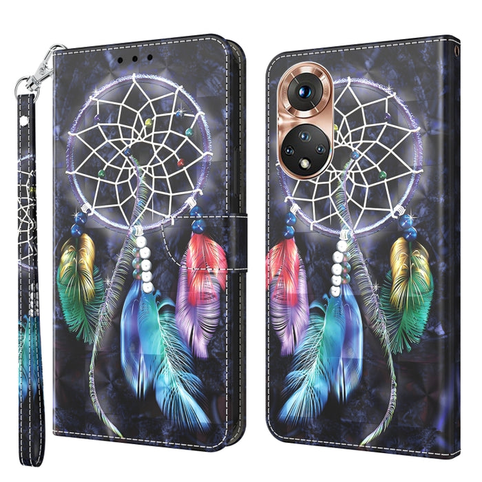 Estuche para teléfono de cuero pintado en 3D, For Realme GT2 Pro, For Sony Xperia 5 IV, For Motorola Moto E22, For Honor X8 4G, For Honor 50