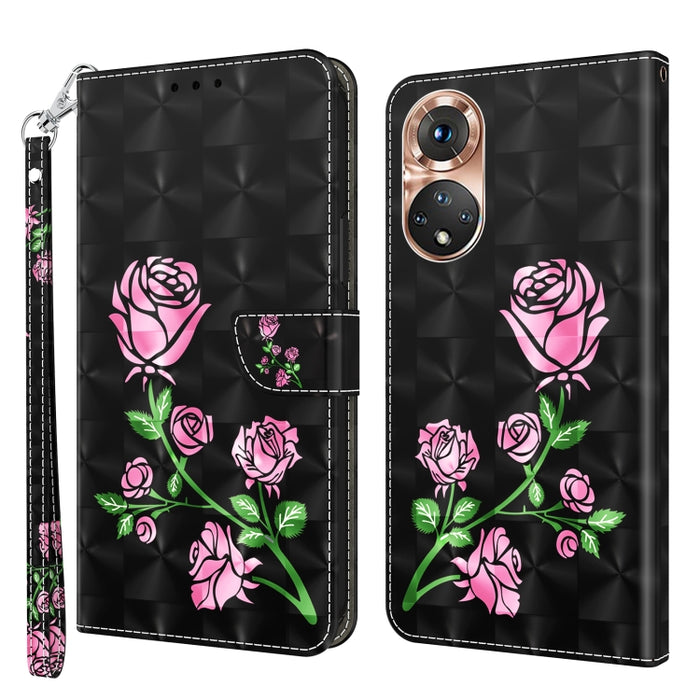 Estuche para teléfono de cuero pintado en 3D, For Realme GT2 Pro, For Sony Xperia 5 IV, For Motorola Moto E22, For Honor X8 4G, For Honor 50