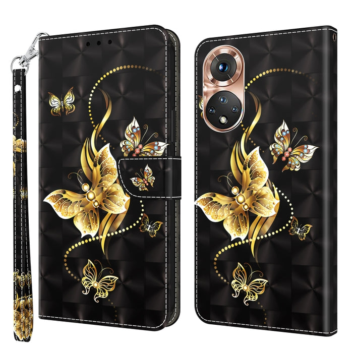 Estuche para teléfono de cuero pintado en 3D, For Realme GT2 Pro, For Sony Xperia 5 IV, For Motorola Moto E22, For Honor X8 4G, For Honor 50