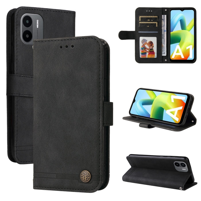 Skin Feel Life Tree Funda de piel para teléfono con botón de metal, For Xiaomi Redmi A1 4G, For Xiaomi 12T / 12T Pro / Redmi K50 Ultra