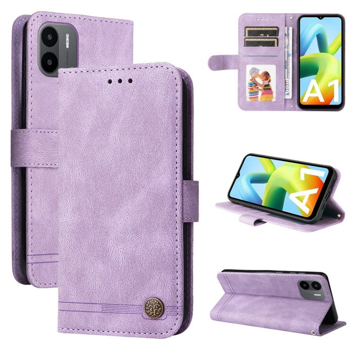 Skin Feel Life Tree Funda de piel para teléfono con botón de metal, For Xiaomi Redmi A1 4G, For Xiaomi 12T / 12T Pro / Redmi K50 Ultra