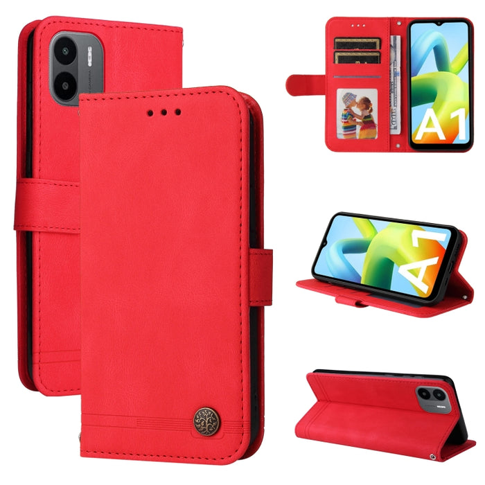 Skin Feel Life Tree Funda de piel para teléfono con botón de metal, For Xiaomi Redmi A1 4G, For Xiaomi 12T / 12T Pro / Redmi K50 Ultra
