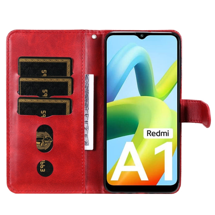 Estuche para teléfono de cuero con cremallera y textura de becerro, For Xiaomi Redmi A1 4G, For Xiaomi 12T / 12T Pro / Redmi K50 Ultra