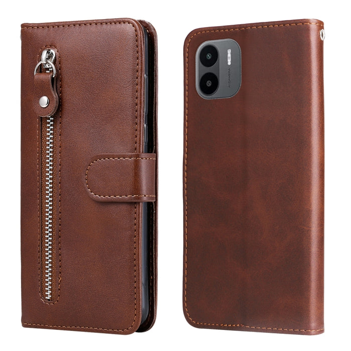 Estuche para teléfono de cuero con cremallera y textura de becerro, For Xiaomi Redmi A1 4G, For Xiaomi 12T / 12T Pro / Redmi K50 Ultra