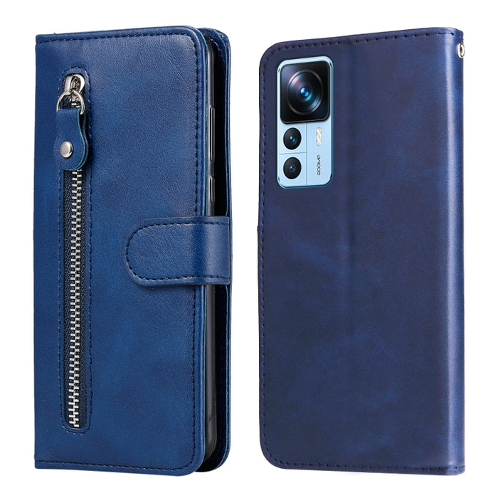 Estuche para teléfono de cuero con cremallera y textura de becerro, For Xiaomi Redmi A1 4G, For Xiaomi 12T / 12T Pro / Redmi K50 Ultra