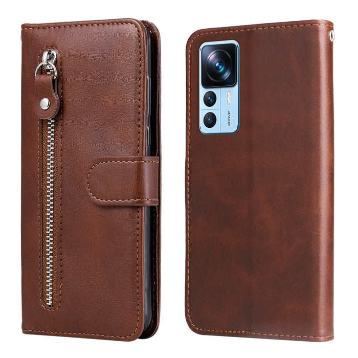 Estuche para teléfono de cuero con cremallera y textura de becerro, For Xiaomi Redmi A1 4G, For Xiaomi 12T / 12T Pro / Redmi K50 Ultra