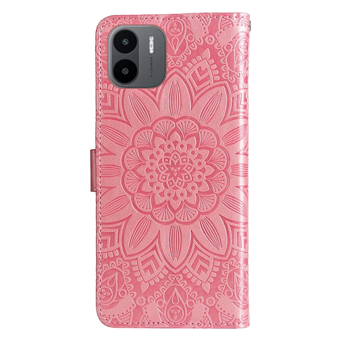 Estuche para teléfono de cuero con estampado de girasol en relieve, For Xiaomi Redmi A1 4G, For Xiaomi 12T / 12T Pro / Redmi K50 Ultra