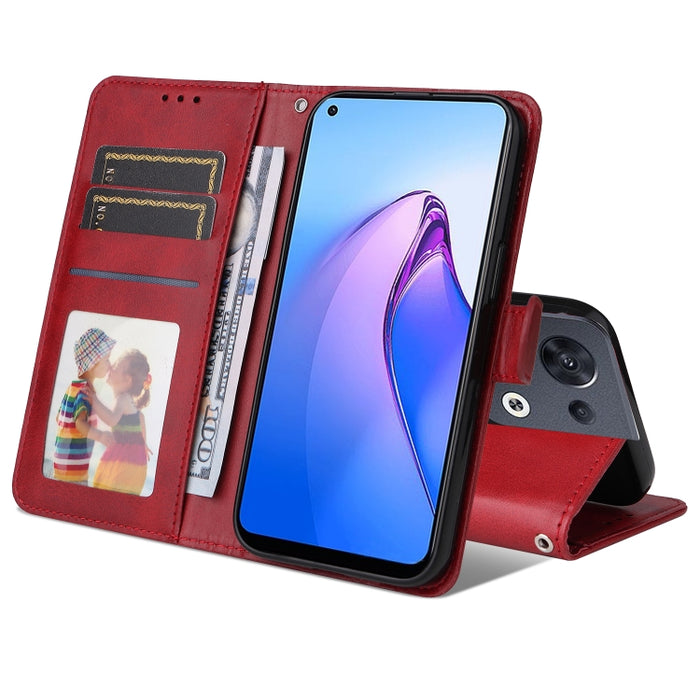 Estuche para teléfono de cuero con textura de becerro JSM, For OPPO Reno8 5G Global, For OPPO Reno8 Pro 5G Global, For vivo Y02s / Y16 4G, For vivo Y35 4G / Y22 / Y22s, For Xiaomi Poco M4 5G / M5 4G, For Xiaomi 12T / 12T Pro / Redmi K50 Ultra          ...