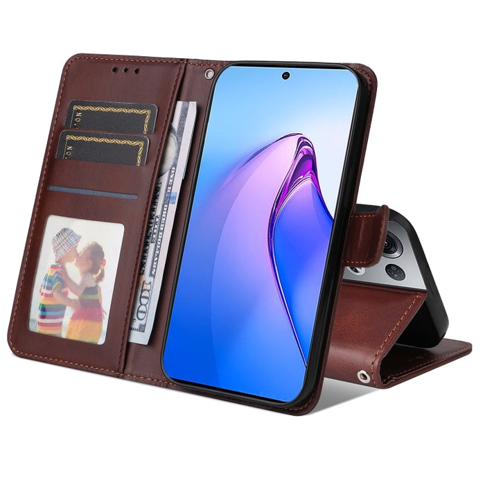 Estuche para teléfono de cuero con textura de becerro JSM, For OPPO Reno8 5G Global, For OPPO Reno8 Pro 5G Global, For vivo Y02s / Y16 4G, For vivo Y35 4G / Y22 / Y22s, For Xiaomi Poco M4 5G / M5 4G, For Xiaomi 12T / 12T Pro / Redmi K50 Ultra          ...