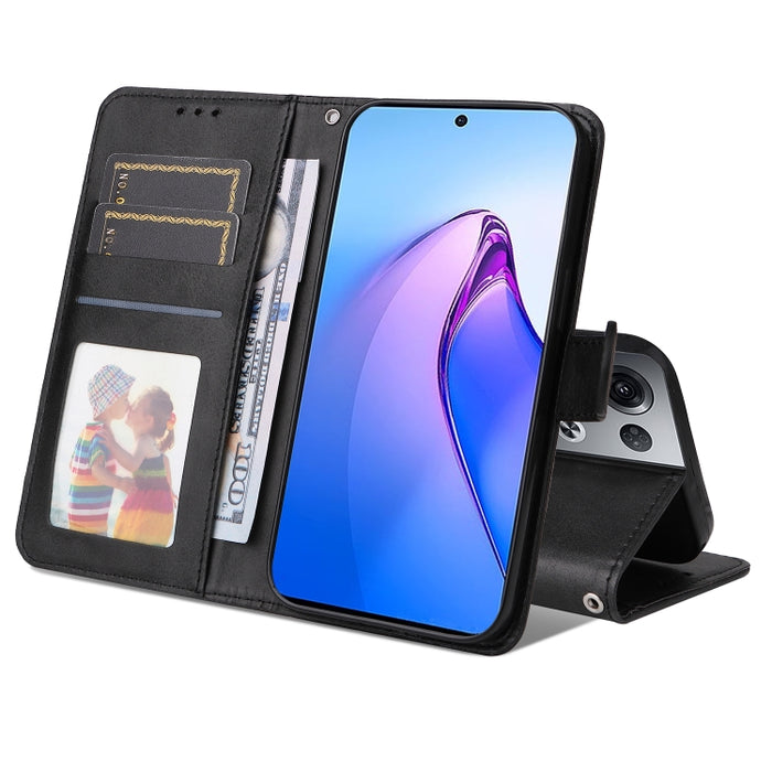Estuche para teléfono de cuero con textura de becerro JSM, For OPPO Reno8 5G Global, For OPPO Reno8 Pro 5G Global, For vivo Y02s / Y16 4G, For vivo Y35 4G / Y22 / Y22s, For Xiaomi Poco M4 5G / M5 4G, For Xiaomi 12T / 12T Pro / Redmi K50 Ultra          ...