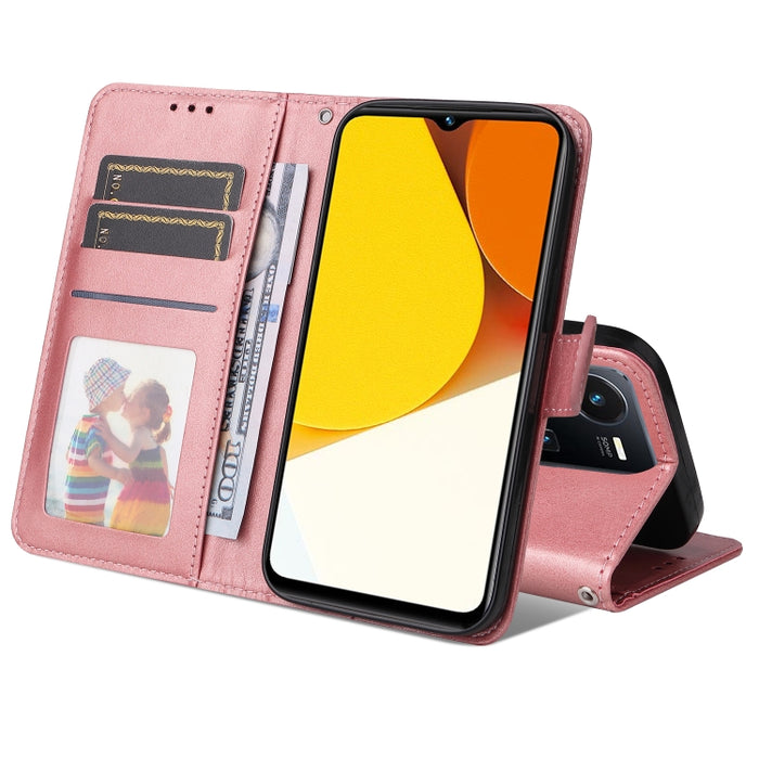 Estuche para teléfono de cuero con textura de becerro JSM, For OPPO Reno8 5G Global, For OPPO Reno8 Pro 5G Global, For vivo Y02s / Y16 4G, For vivo Y35 4G / Y22 / Y22s, For Xiaomi Poco M4 5G / M5 4G, For Xiaomi 12T / 12T Pro / Redmi K50 Ultra          ...
