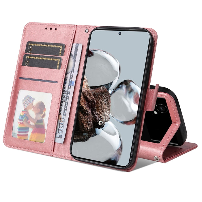 Estuche para teléfono de cuero con textura de becerro JSM, For OPPO Reno8 5G Global, For OPPO Reno8 Pro 5G Global, For vivo Y02s / Y16 4G, For vivo Y35 4G / Y22 / Y22s, For Xiaomi Poco M4 5G / M5 4G, For Xiaomi 12T / 12T Pro / Redmi K50 Ultra          ...