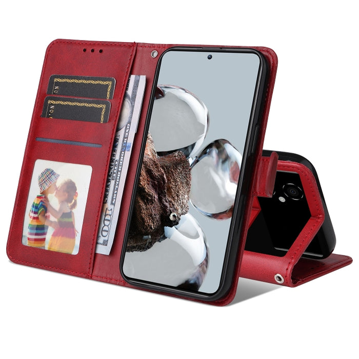 Estuche para teléfono de cuero con textura de becerro JSM, For OPPO Reno8 5G Global, For OPPO Reno8 Pro 5G Global, For vivo Y02s / Y16 4G, For vivo Y35 4G / Y22 / Y22s, For Xiaomi Poco M4 5G / M5 4G, For Xiaomi 12T / 12T Pro / Redmi K50 Ultra          ...