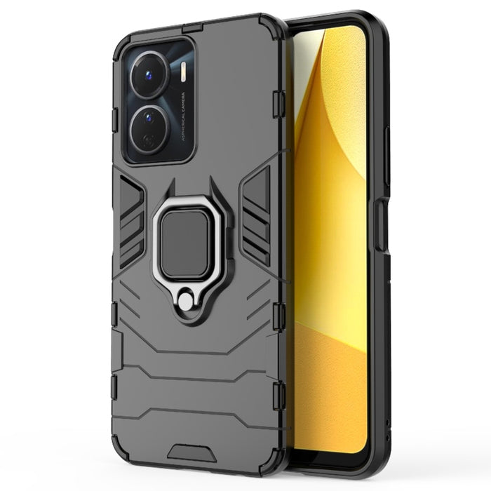 Funda protectora para teléfono PC + TPU a prueba de golpes con soporte de anillo magnético, For vivo Y16, For vivo Y35 4G, For Xiaomi Redmi A1