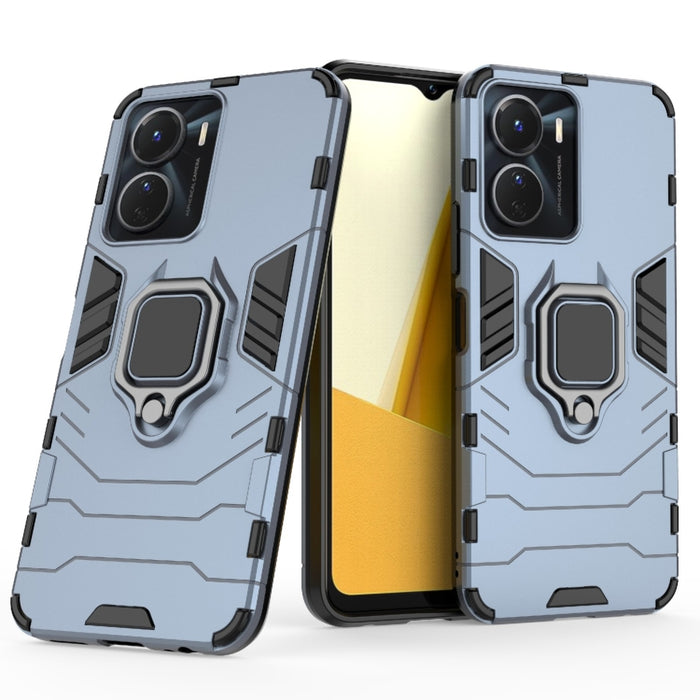 Funda protectora para teléfono PC + TPU a prueba de golpes con soporte de anillo magnético, For vivo Y16, For vivo Y35 4G, For Xiaomi Redmi A1