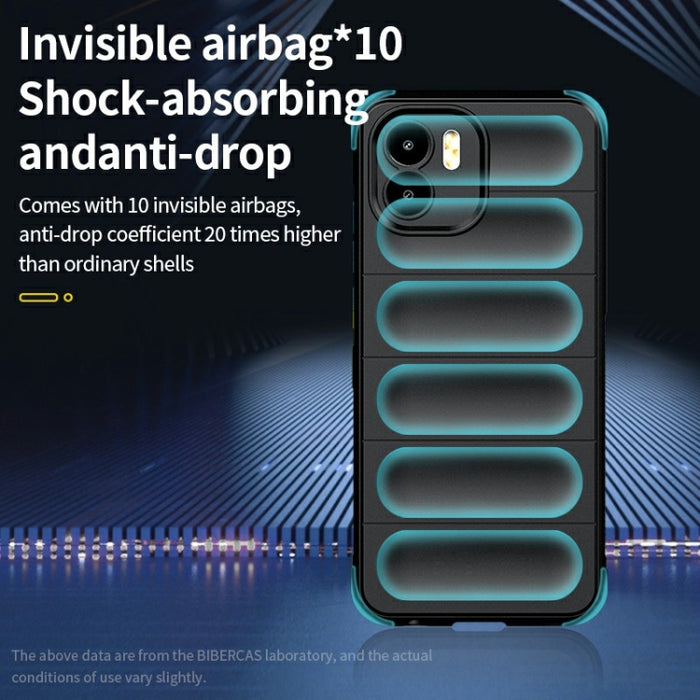Magic Shield TPU + Estuche para teléfono de franela, For Xiaomi Redmi A1 4G Global