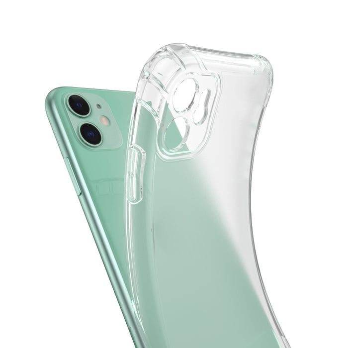 Estuche a prueba de golpes con bolsa de aire de TPU transparente con orificio de conversión de sonido