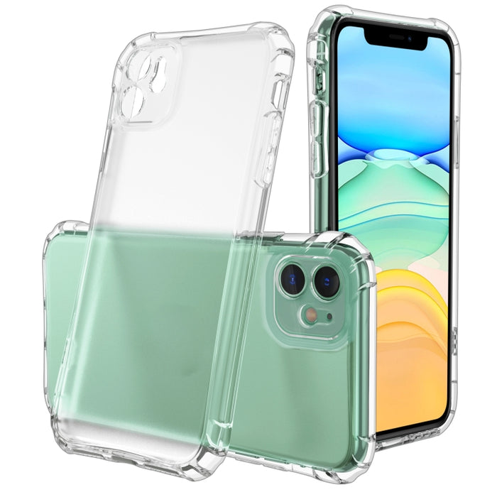 Estuche a prueba de golpes con bolsa de aire de TPU transparente con orificio de conversión de sonido