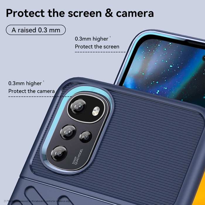 Estuche protector de teléfono suave TPU a prueba de golpes Thunderbolt, For Motorola Moto E32 India, For Xiaomi 12T / 12T Pro / Redmi K50 Ultra