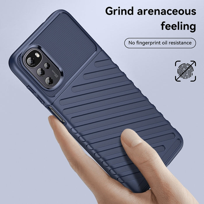 Estuche protector de teléfono suave TPU a prueba de golpes Thunderbolt, For Motorola Moto E32 India, For Xiaomi 12T / 12T Pro / Redmi K50 Ultra