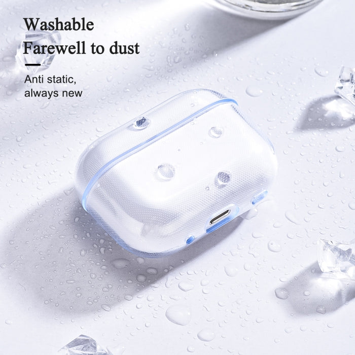 Para AirPods Pro 2 Funda protectora transparente de TPU para auriculares