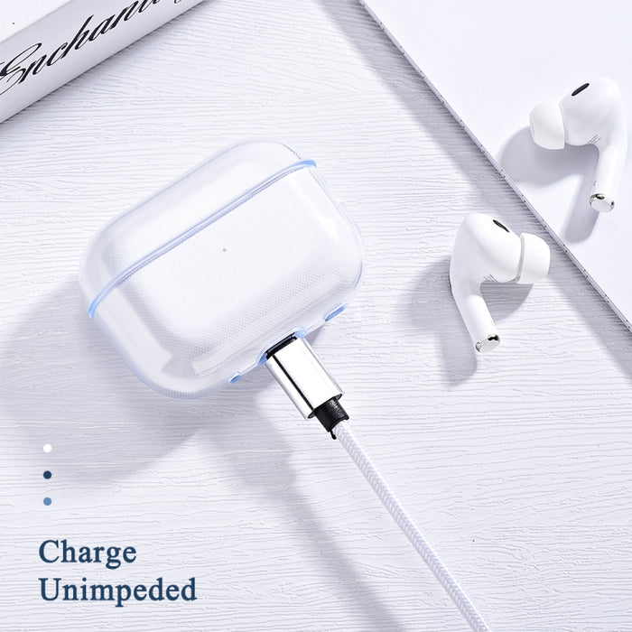 Para AirPods Pro 2 Funda protectora transparente de TPU para auriculares