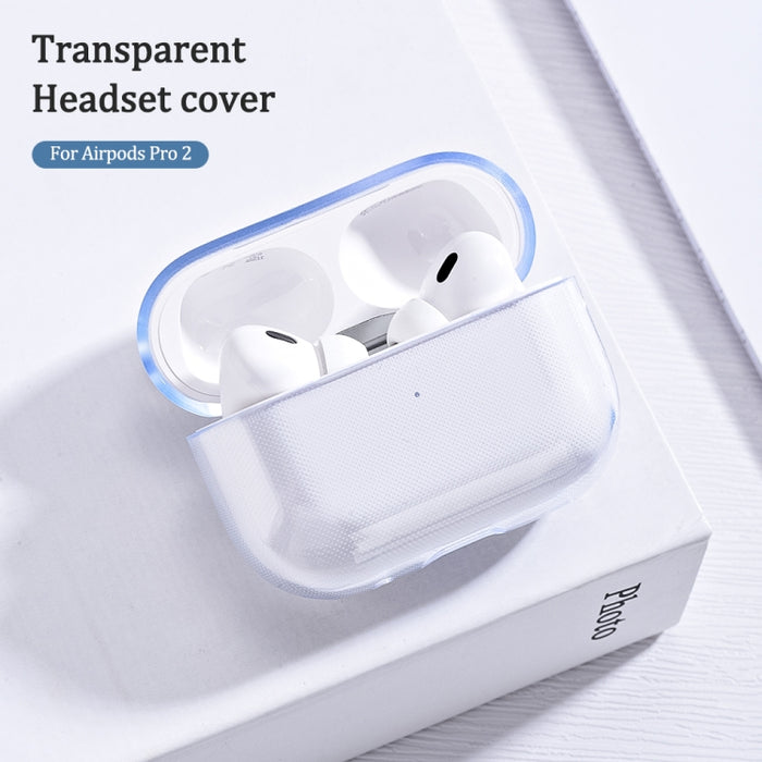 Para AirPods Pro 2 Funda protectora transparente de TPU para auriculares