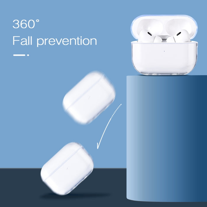 Para AirPods Pro 2 Funda protectora transparente de TPU para auriculares