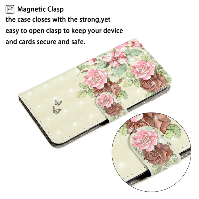 Estuche de cuero con tapa horizontal de dibujo en color 3D con soporte, ranura para tarjeta y billetera, For Xiaomi Redmi Note 9 Pro