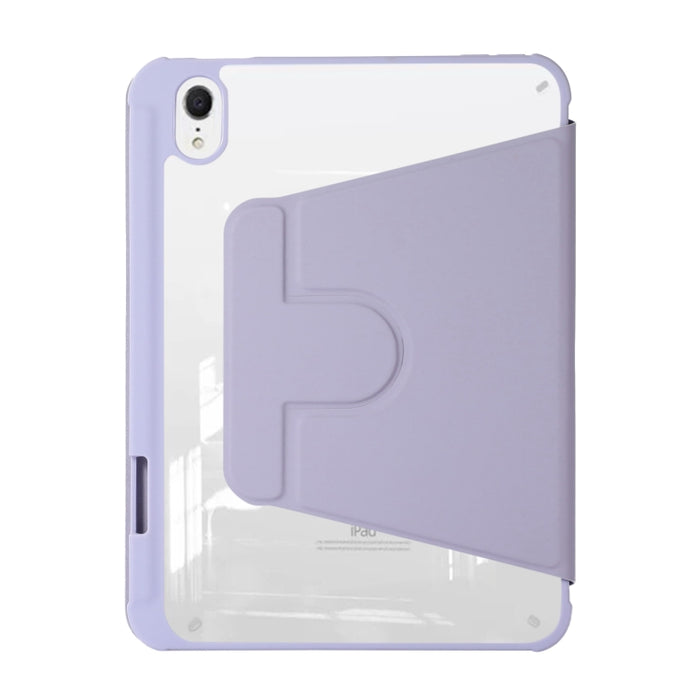 Funda de cuero para tableta con soporte giratorio acrílico