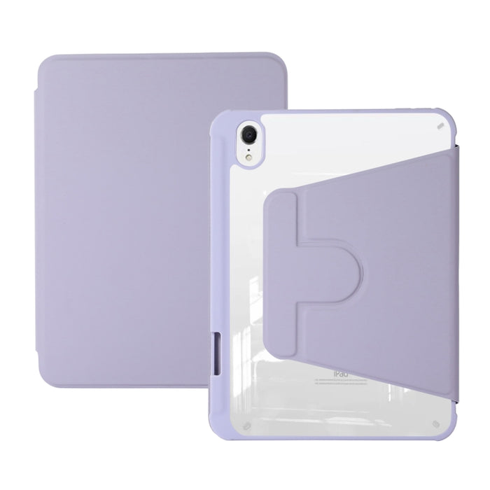 Funda de cuero para tableta con soporte giratorio acrílico