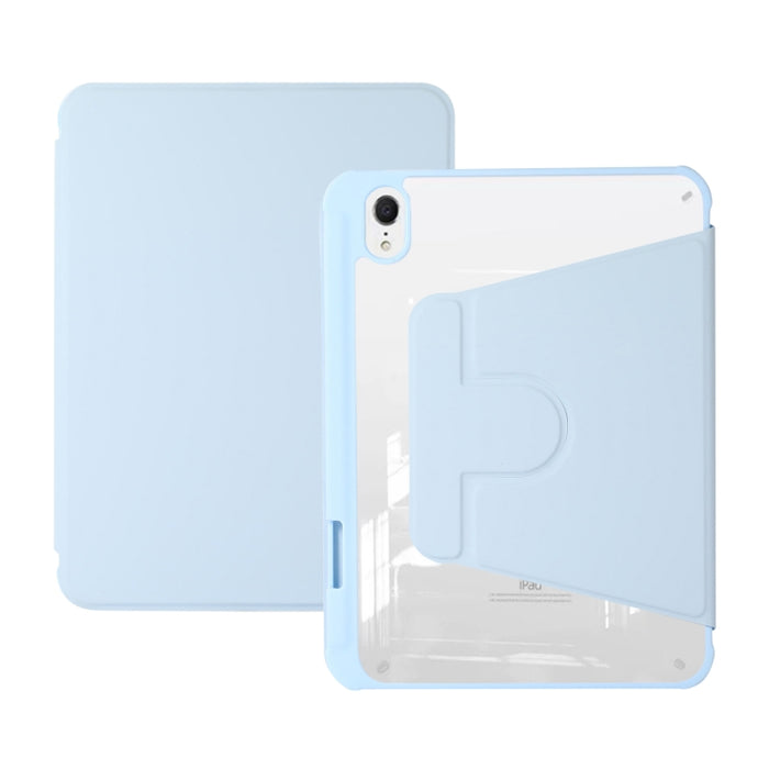 Funda de cuero para tableta con soporte giratorio acrílico