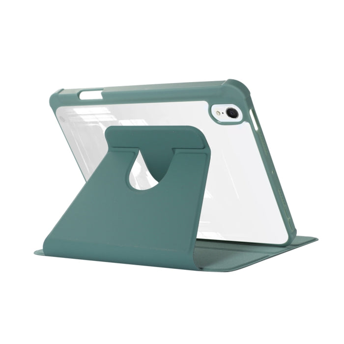 Funda de cuero para tableta con soporte giratorio acrílico