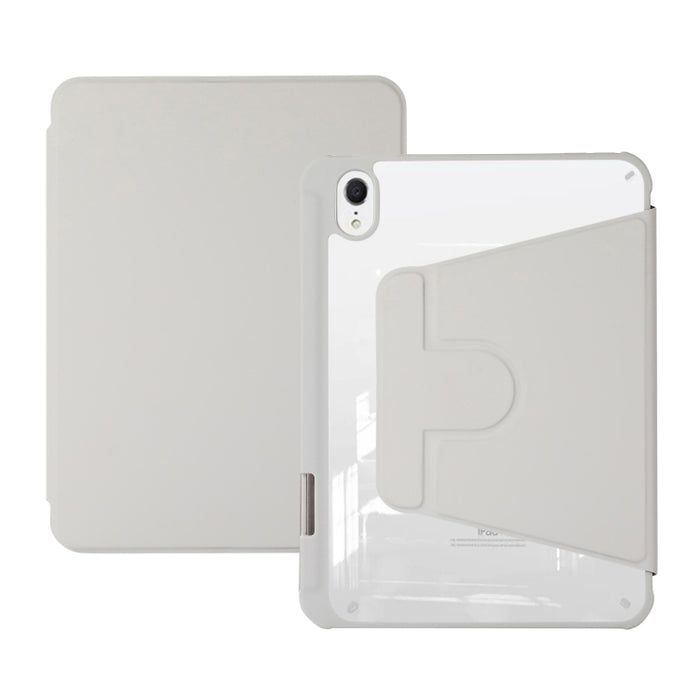 Funda de cuero para tableta con soporte giratorio acrílico