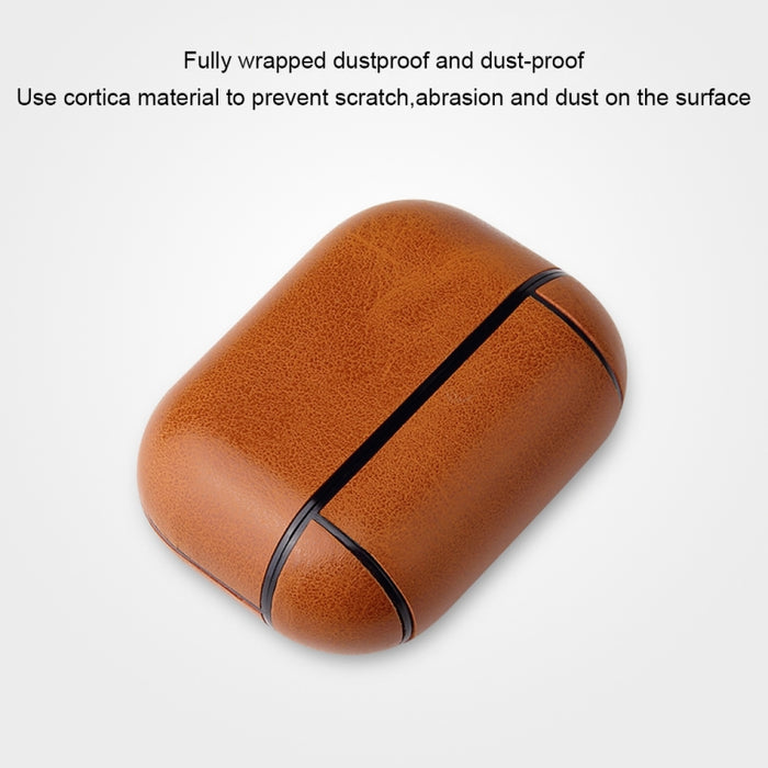Estuche protector de cuero PU con textura de caballo loco anticaída con mosquetón